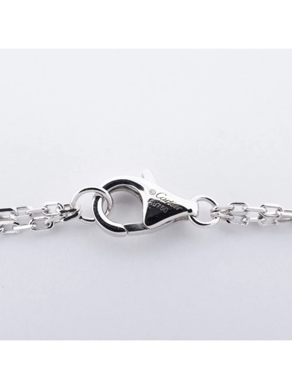 Cartier Necklace Love Circle White Gold Diamond